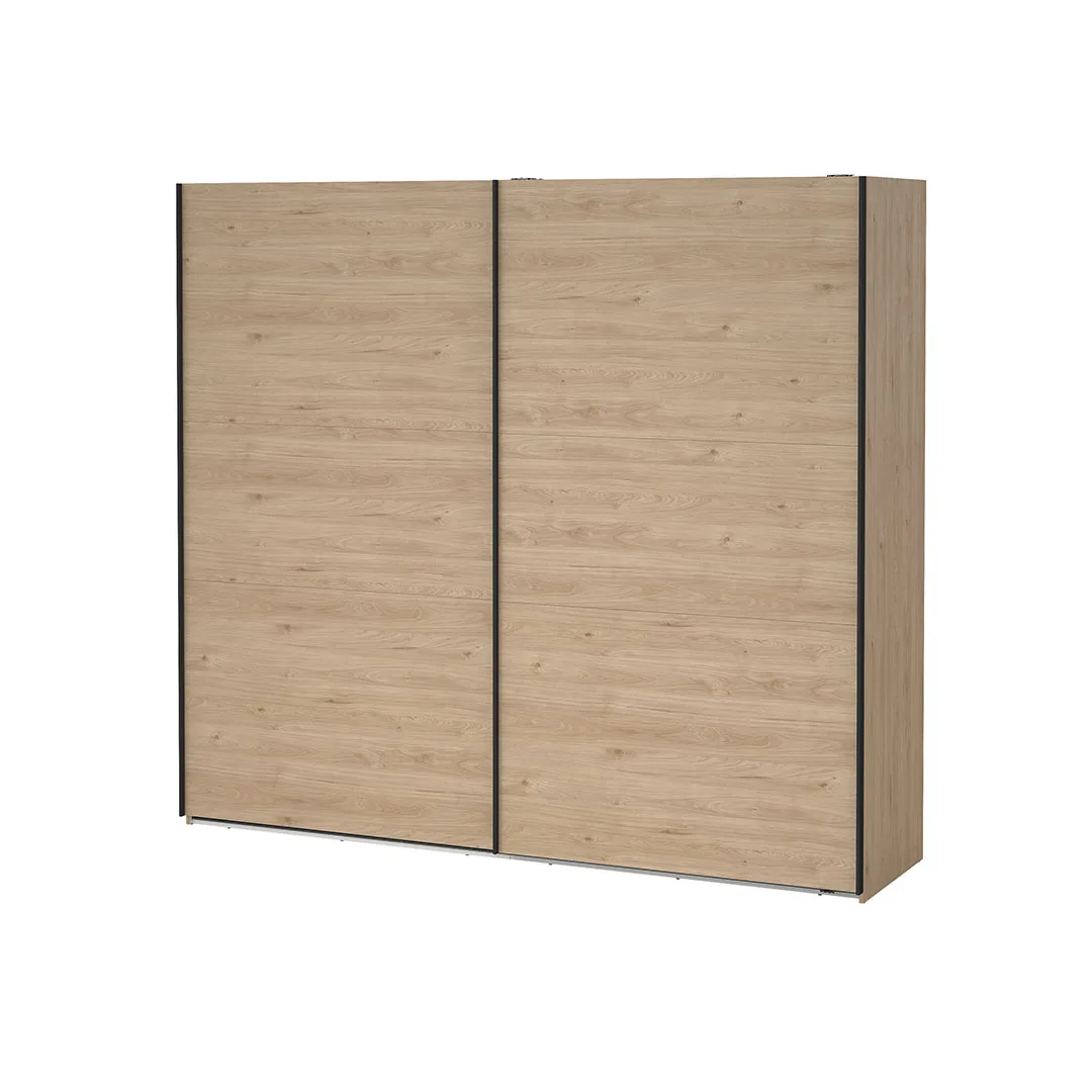 Como Schiebetürenschrank 2 Türen 245x220cm Eiche Dekor.