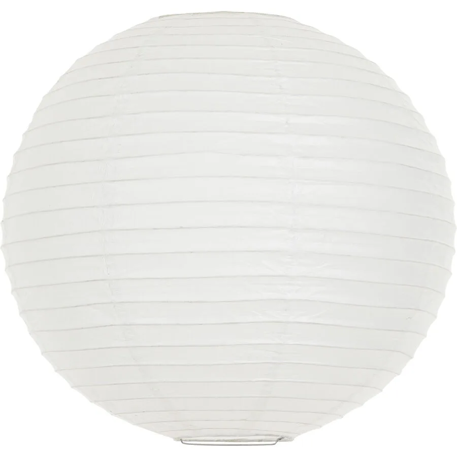 Pendellampe Rice Weiss Papier 40 cm 40 cm - Material: Reispapier