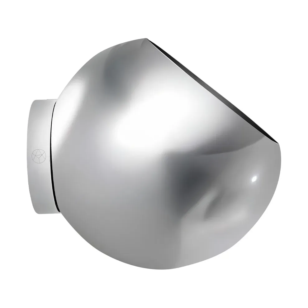 AYTM Globe Wandblumentopf Ø17cm Silber