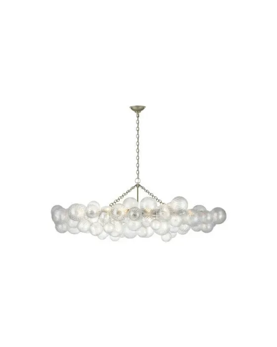 Talia Linear Chandelier Silver L