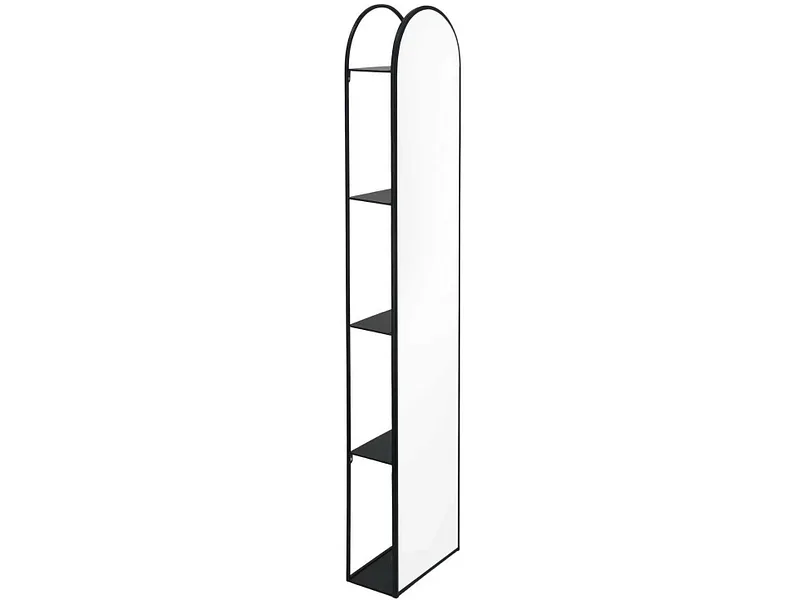 Spiegel AMARA 30x140cm schwarz