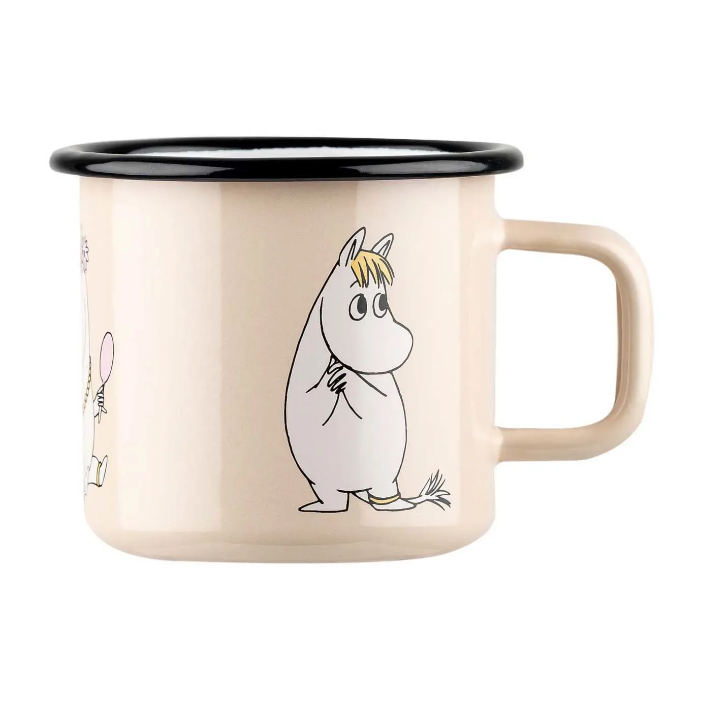Muurla Snorkmaiden Retro Emaillebecher 37 cl Beige