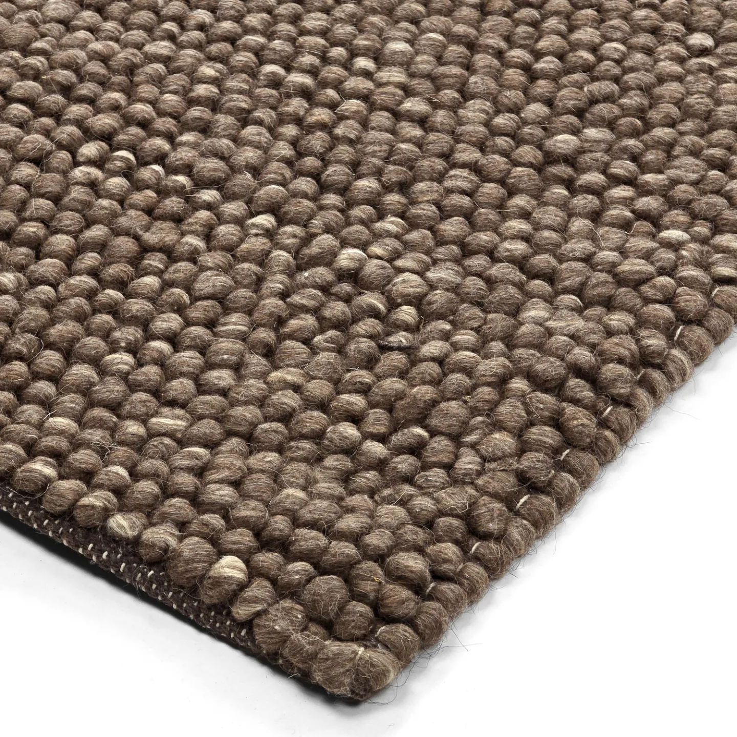 Ullteppe - Avafors Wool Bubble (brun/beige) (Størrelse: 140 x 200 cm)