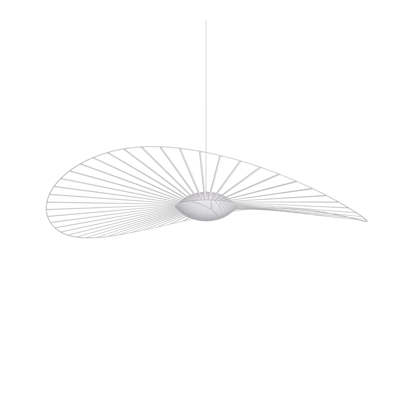Petite Friture - Vertigo nova pendant lamp medium 140cm white - Pendellampor - Constance Guisset - Vit