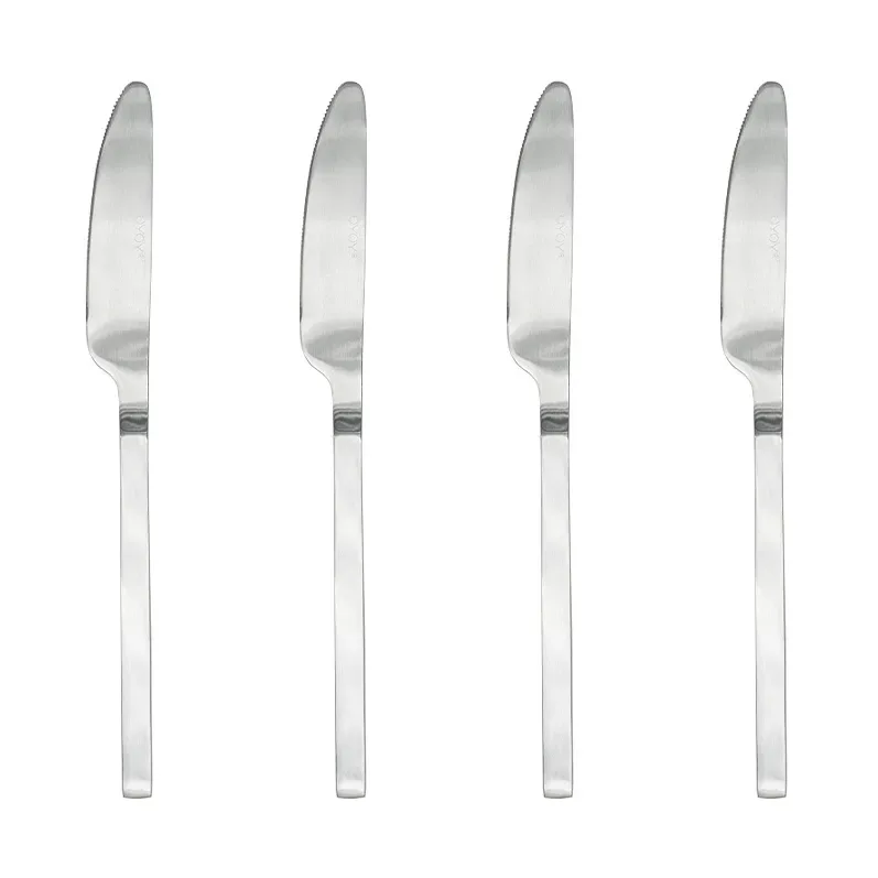 OYOY Yuka Messer 4er-Pack Brushed Steel