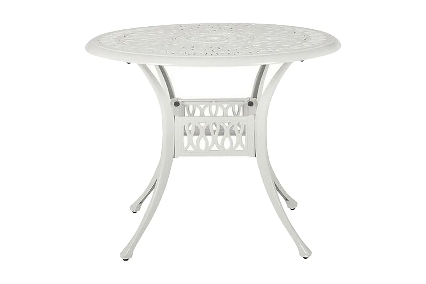 Trädgårdsbord rund 90 cm vit ANCONA - Vit