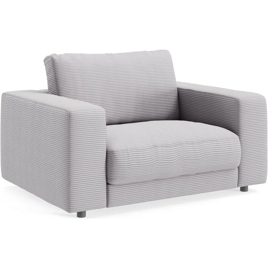 Sessel Ava grey Bezug: 88% Polyester, 12% Polyacryl B 140 T 107 H 86 cm - Möbel Konfigurator: Traummöbel individuell zusammenstellen