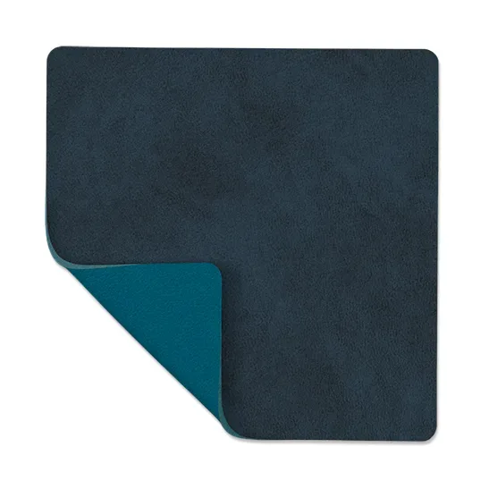 LIND DNA Nupo Glasuntersetzer square doppelseitig 1 St. Midnight blue-petrol