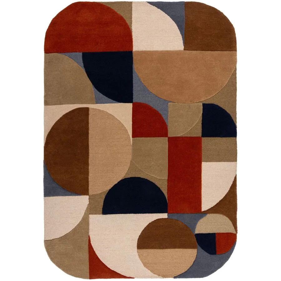 Teppich Blonq Orange Wolle 120 cm 170 cm