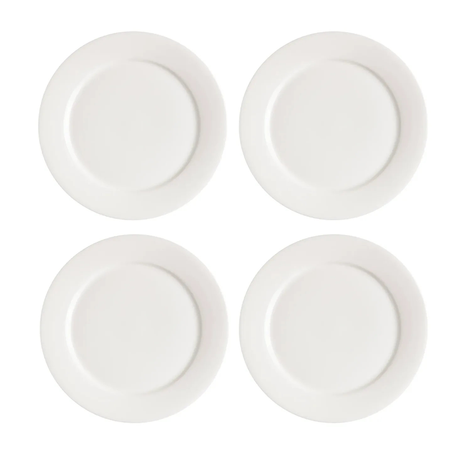 Scandi Living Kalk assiett 21 cm 4-pack vit