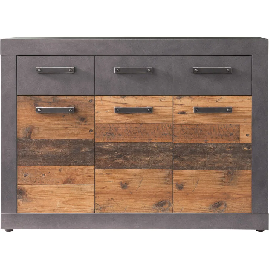 Sideboard Justice graphit/narur Holzwerkstoff B 117 H 86 cm