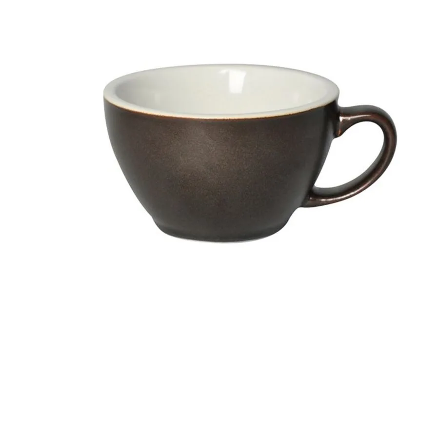 Diverse Café-Latte-Tasse Eggi anthrazit Porzellan H 7 cm 0.3 l