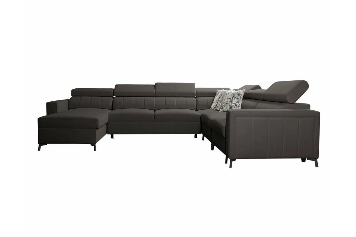 Galbally 5-sits Hörnbäddsoffa Dark brown -