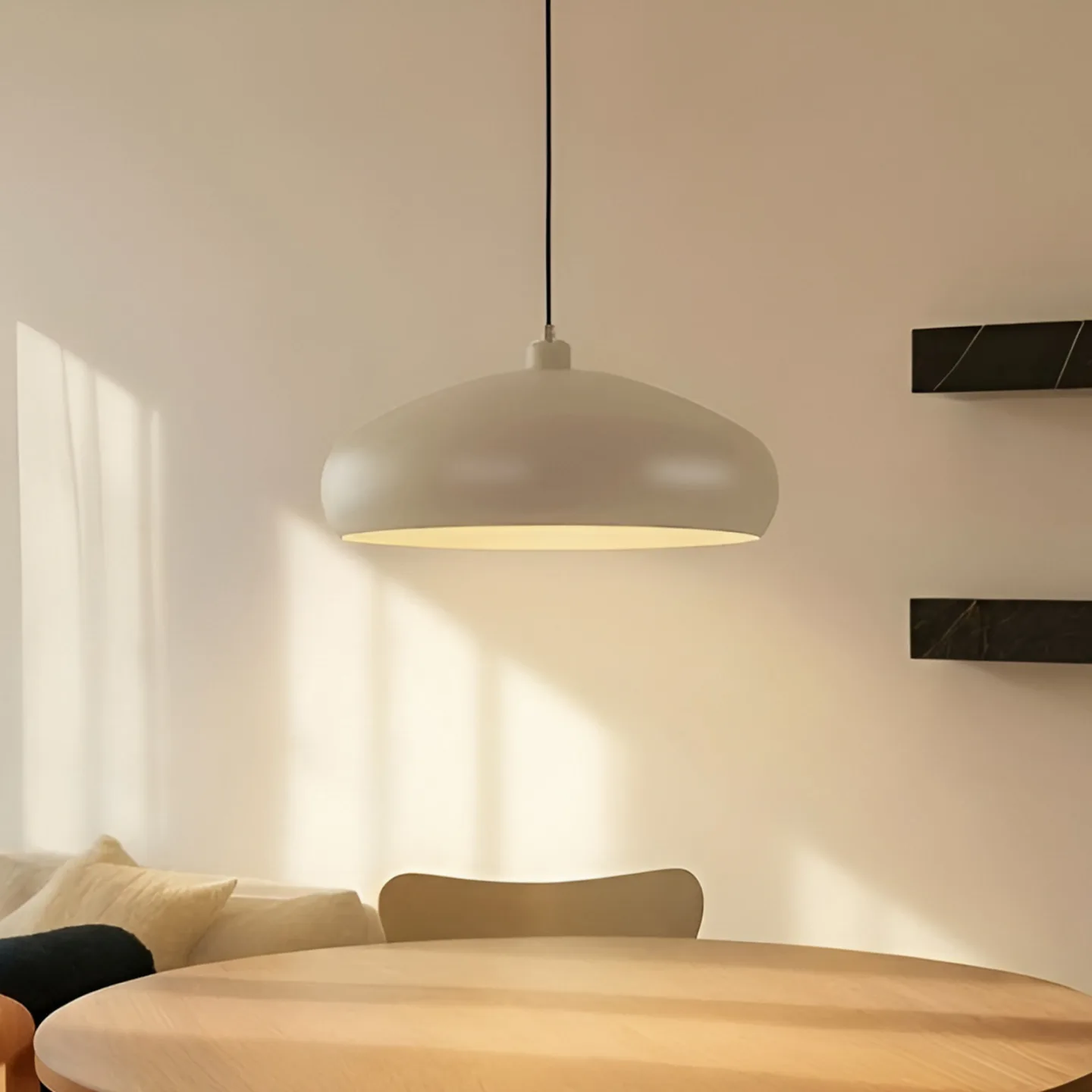 Elover Taklampa Ø45 Beige - Lindby - Matsal - Modern - Metall - Rund