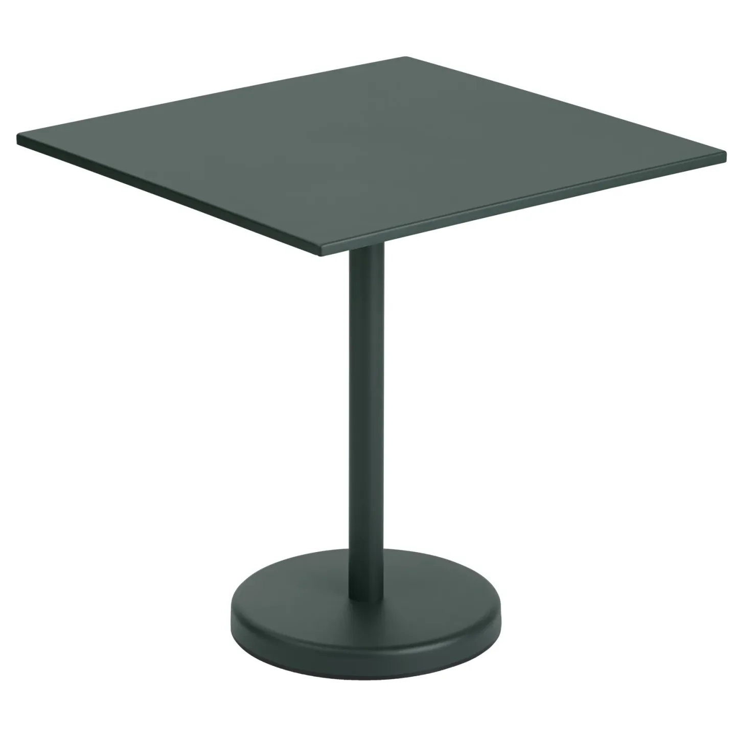 Muuto Linear Steel bord 70x70 cm Dark green