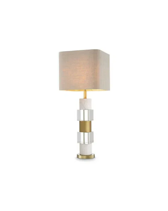 Cullingham bordlampe white marble