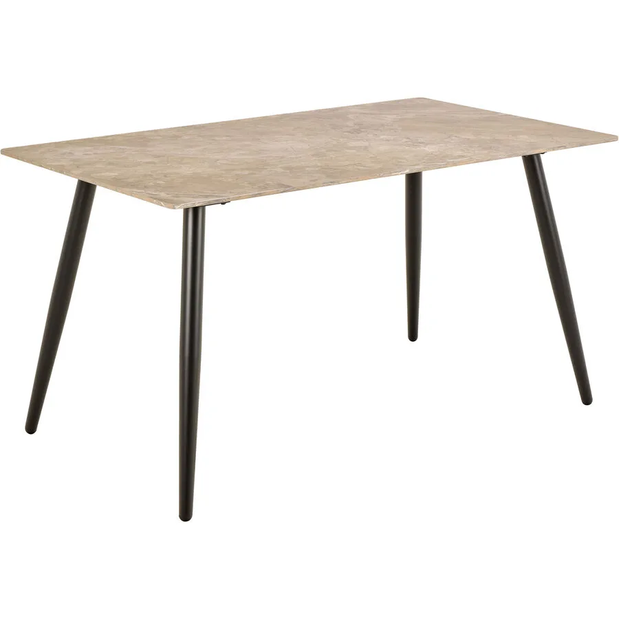 Esstisch Wicklow Schwarz Keramik 140 cm