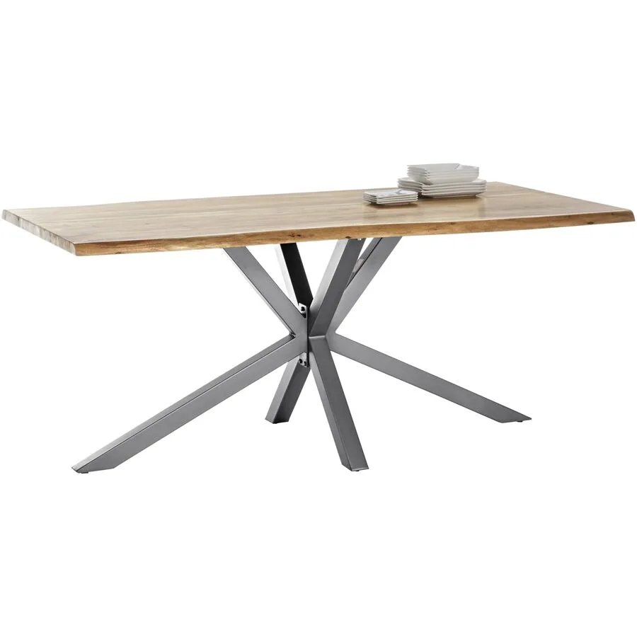 Esstisch Gordon natur Akazie Massivholz B 200 T 100 cm
