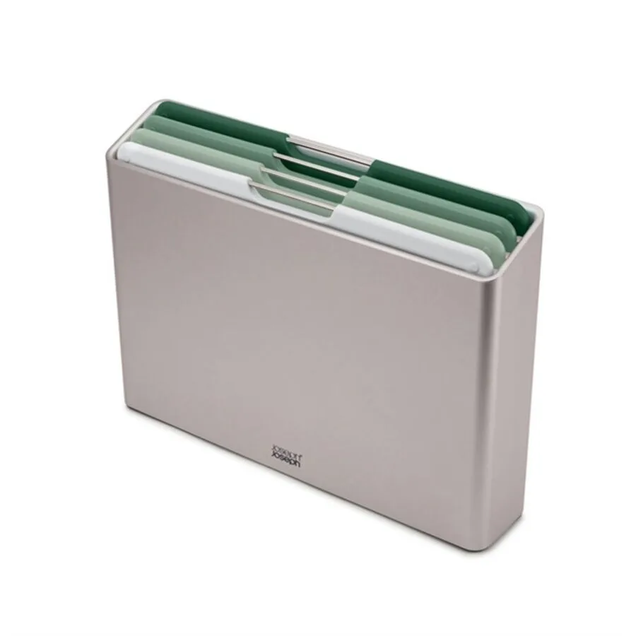 Schneidebrett Joseph Joseph Folio Grau/Grün Kunststoff 7.6 cm 35.7 cm - Farbe: grüngrau - Material: Polypropylen