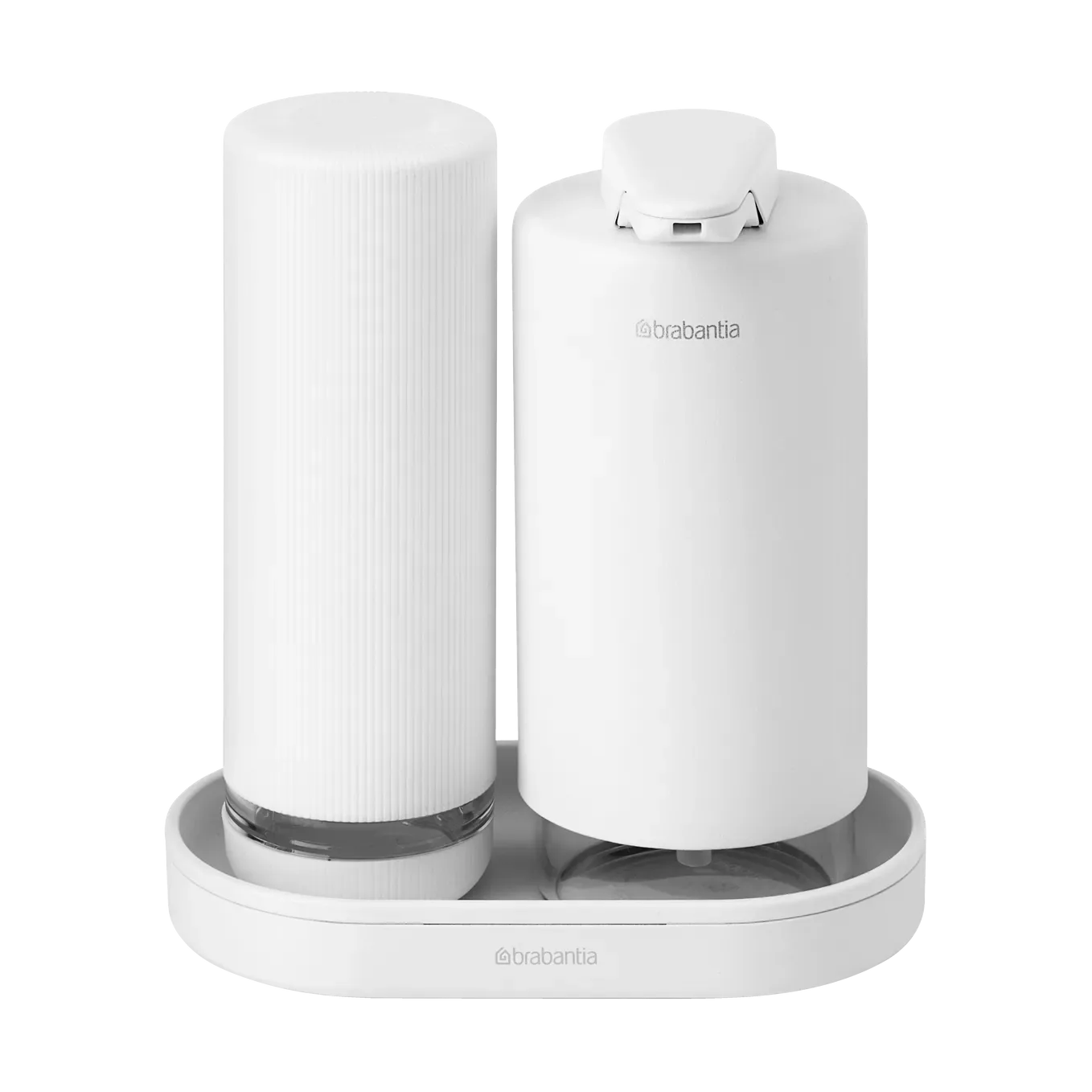 Brabantia SinkStyle Seifenspender/Spülmittelspender Set Mineral Fresh White
