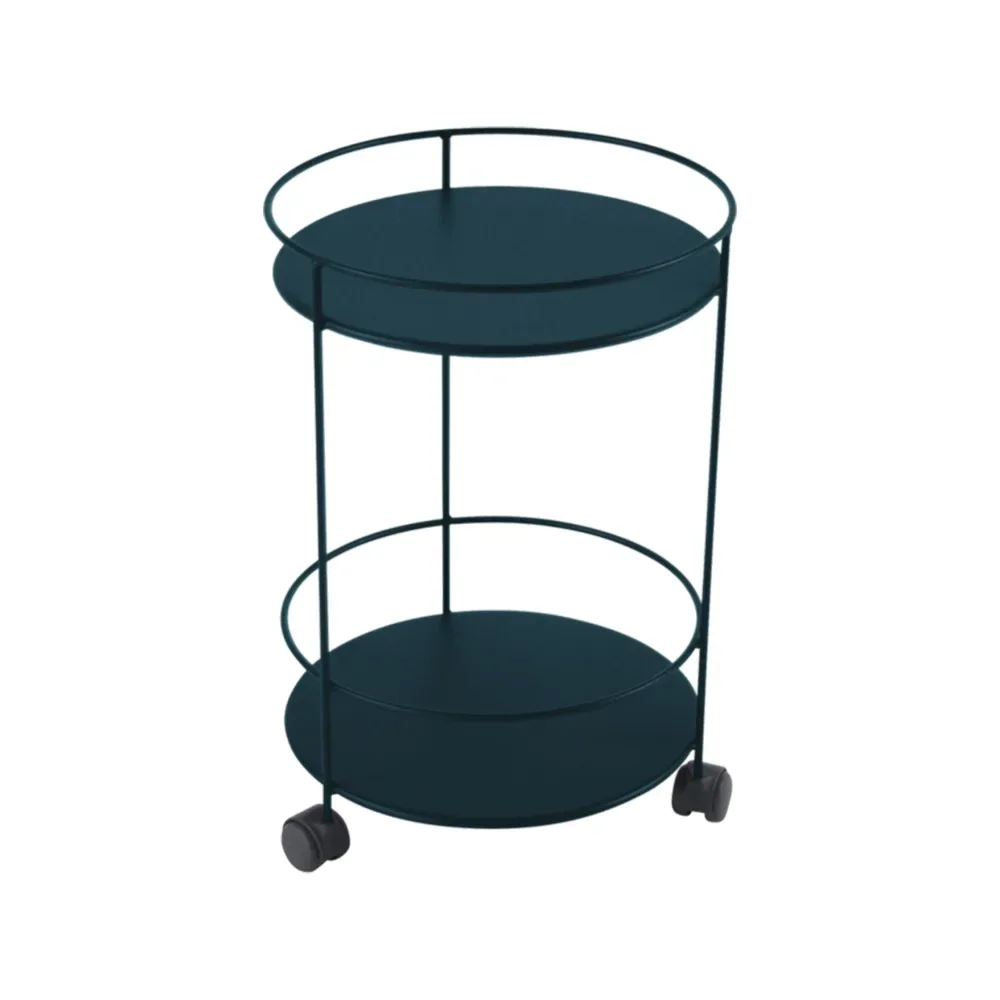 Fermob Guinguette sidobord med hjul Acapulco blue (blå)