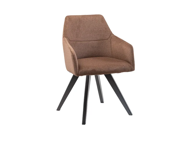 Stuhl AROSA Stoff braun drehsitz