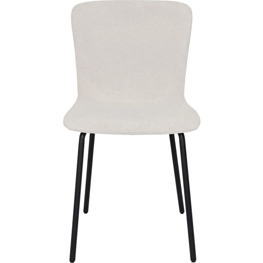 Stuhl Safa beige Stoff/Metall