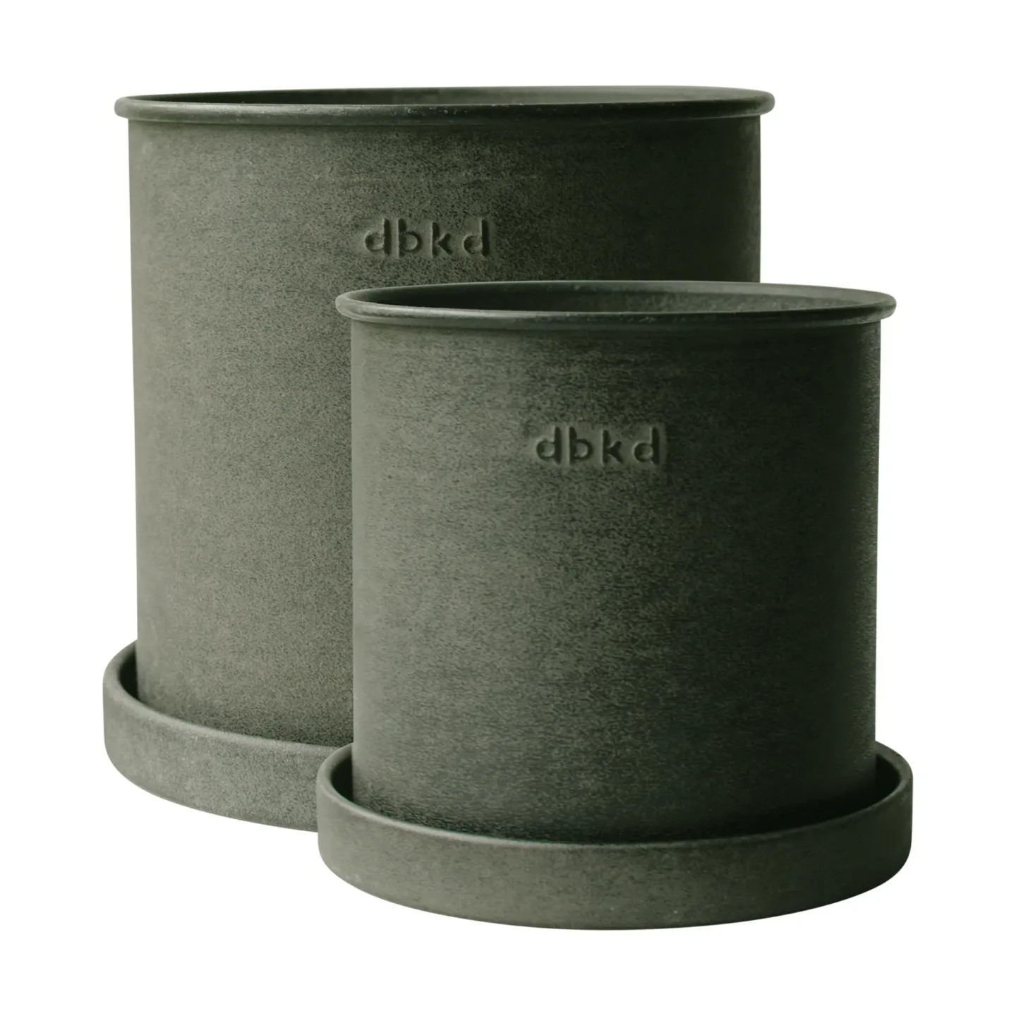 DBKD Plant pot Blumentopf small 2er Pack Green