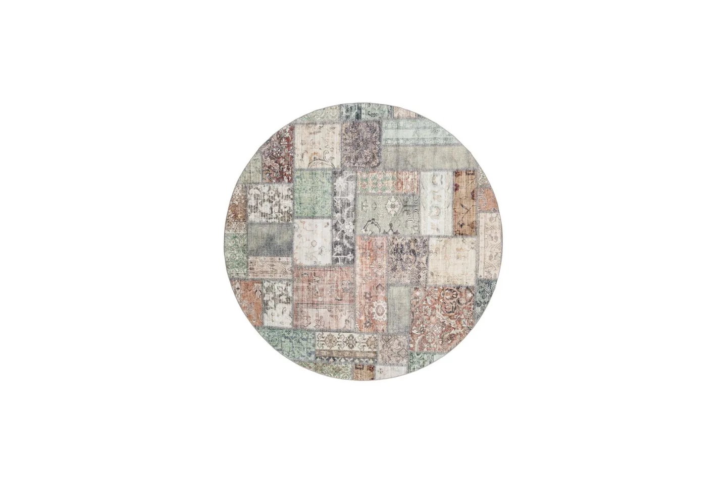 Tarfaya Friezematta Rund 200 cm - Grön