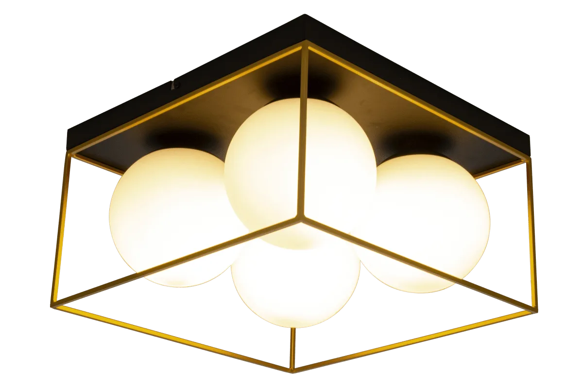 Aneta Lighting - Astro 36cm - Takplafond - Svart
