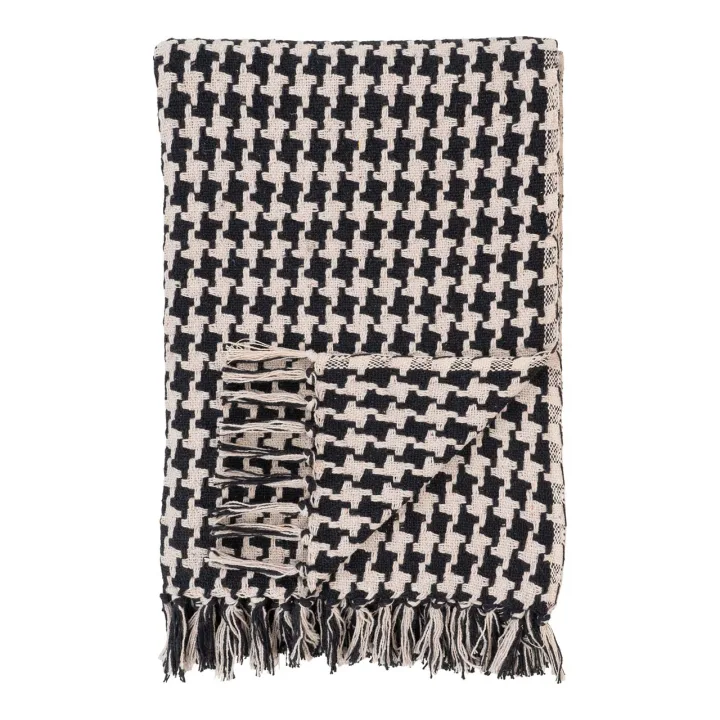 Side Plaid 130x180cm schwarz, beige.