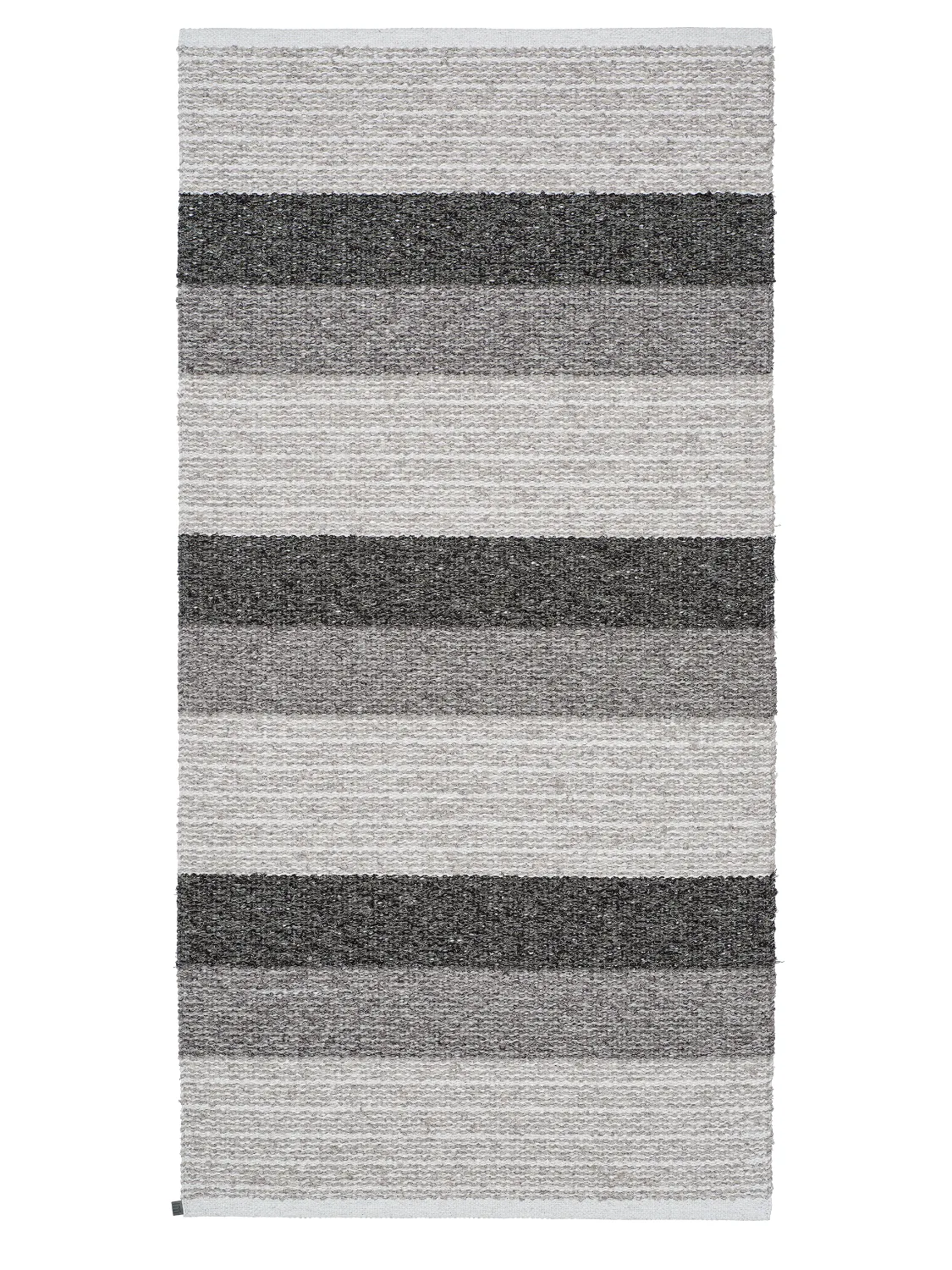 Plast- og garntepper - Horredsmattan Myra mix (grafitt) (Størrelse: 70 x 300 cm)