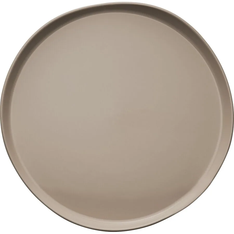 DEGRENNE Teller flach Brume Braun Porzellan 26 cm