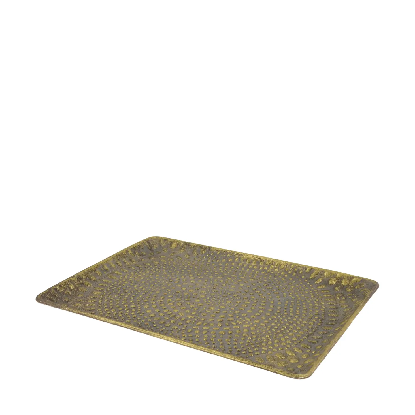 Decofinder Tablett Metall, Antikgold | Schubiger Möbel