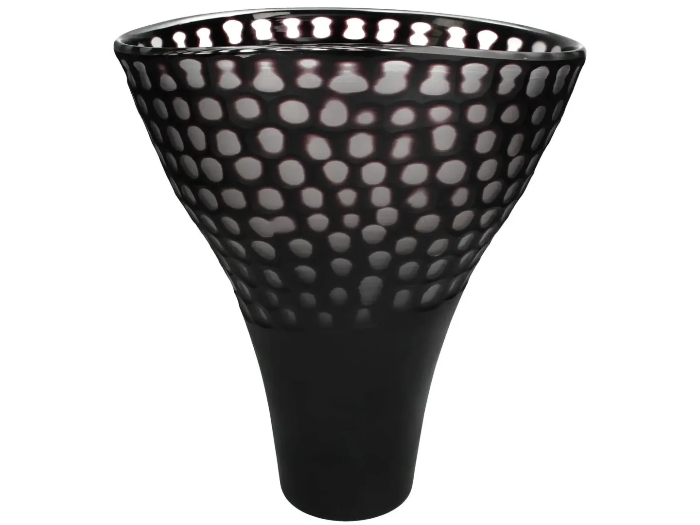 Kersten Vase Glas Schwarz H: 32 cm | Schubiger Möbel
