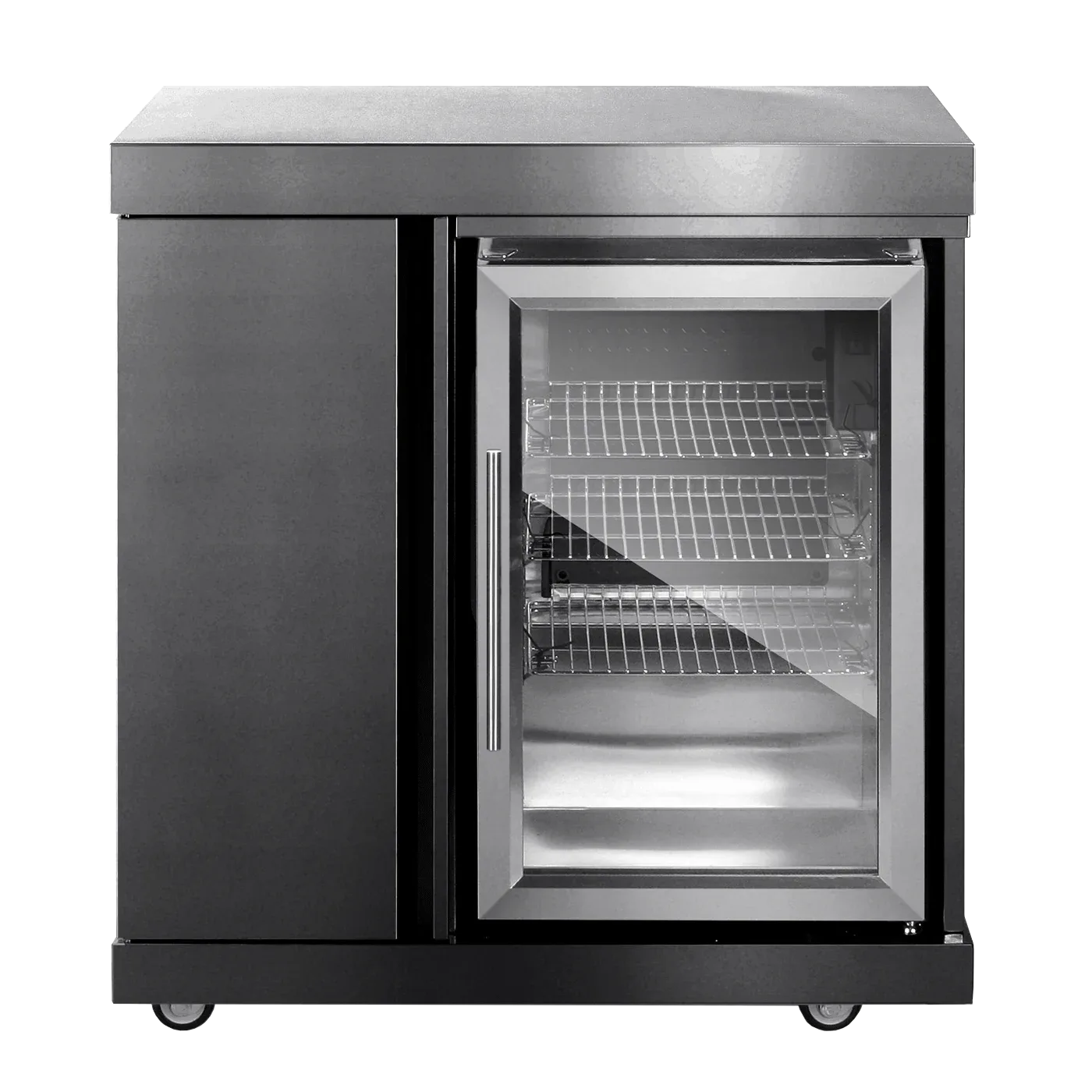 Black Collection - Modul mit Kühlschrank und Aufbewahrungsschrank