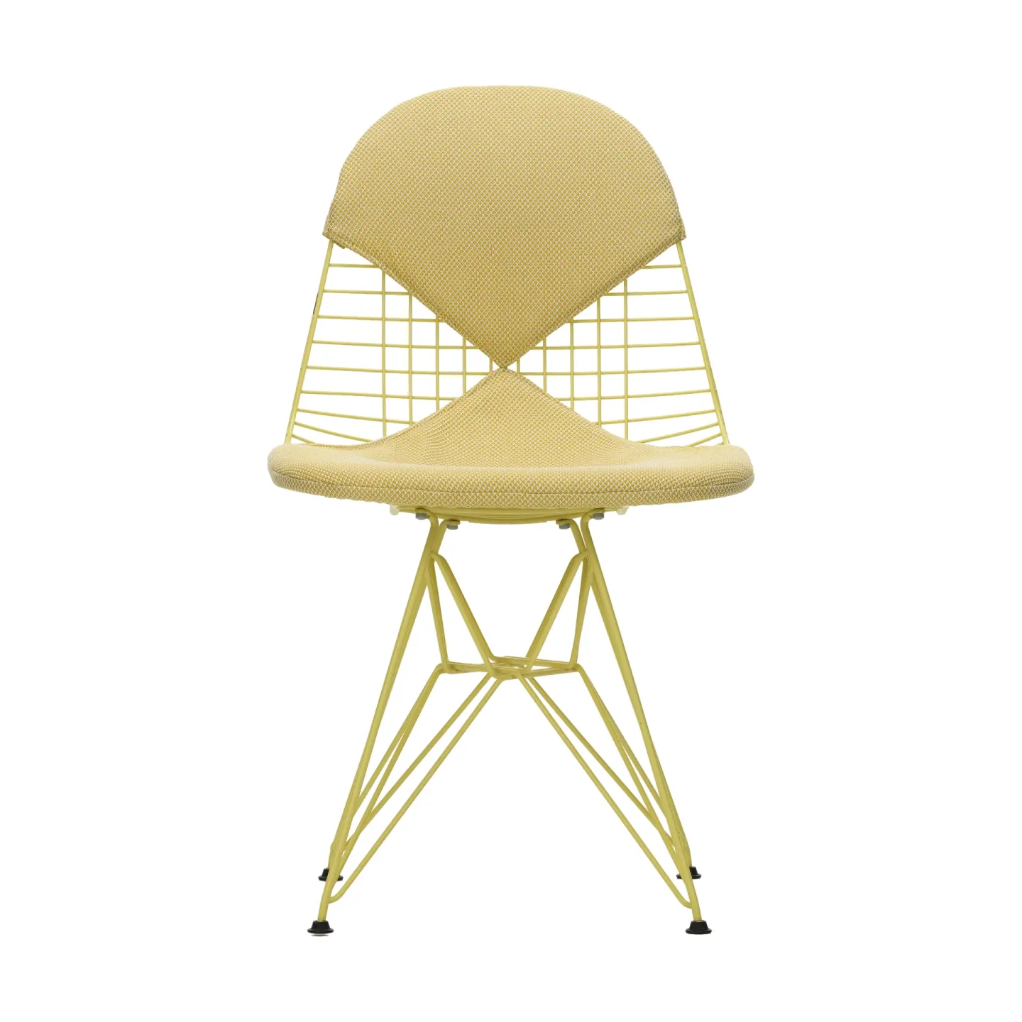 Vitra Wire Chair Bikini Outdoor dyna till stol Golden yellow/white