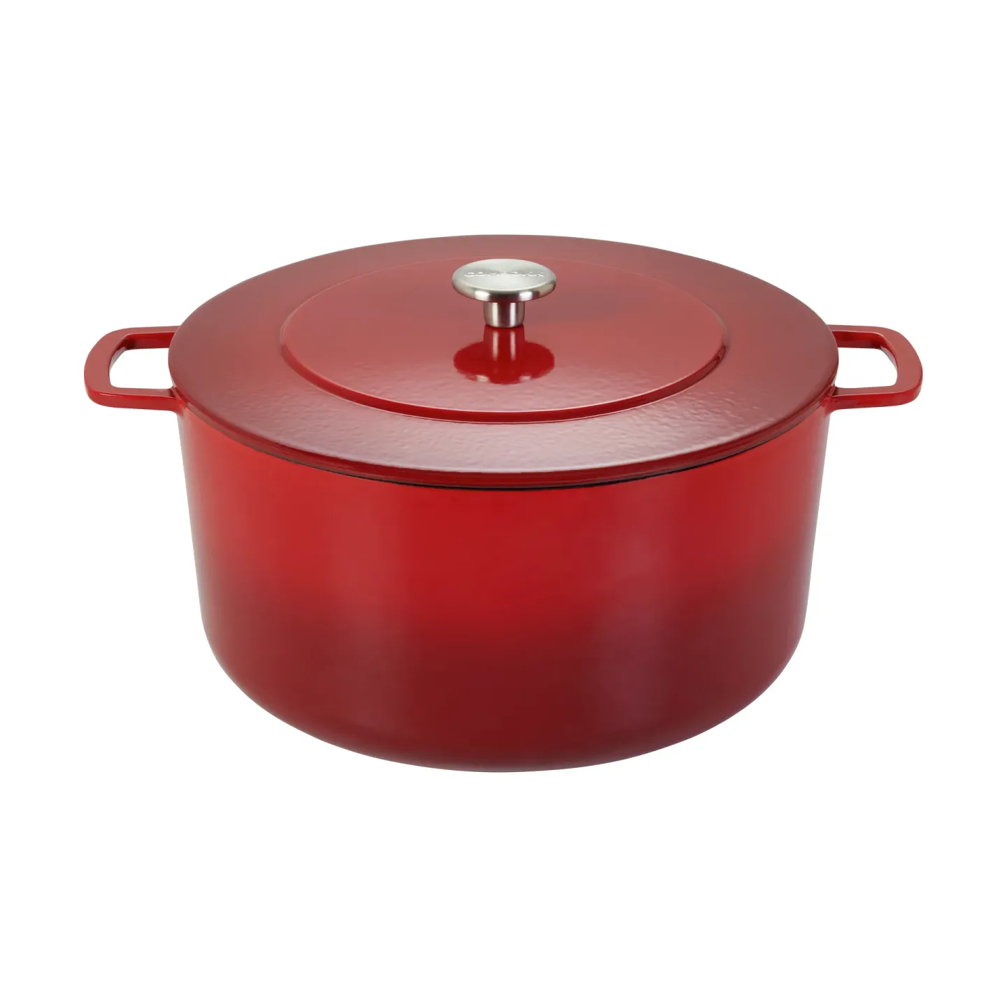 Combekk Combekk Emaillierter Gusseisentopf Ø32 cm Cherry-silver knob