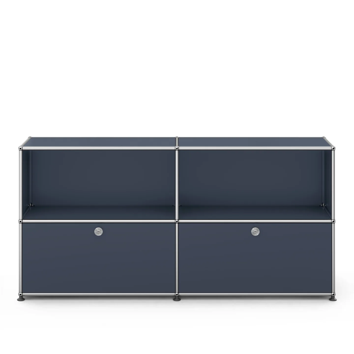 USM - USM Haller Sideboard C2 Anthracite - Skänkar och sideboards - Fritz Haller & Paul Schärer - Grå - Metall