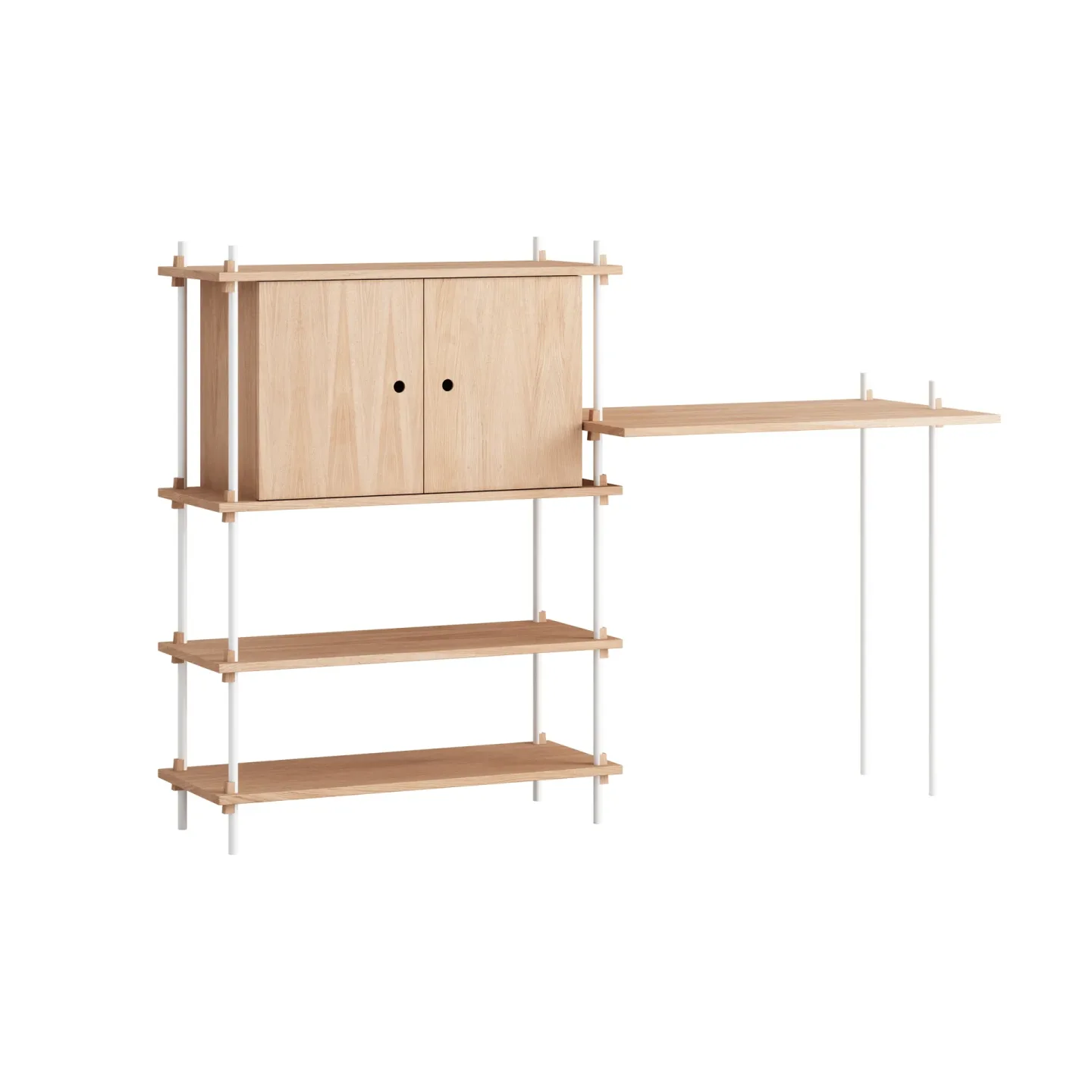 MOEBE Moebe shelving system s.115.2.D Ek-vit