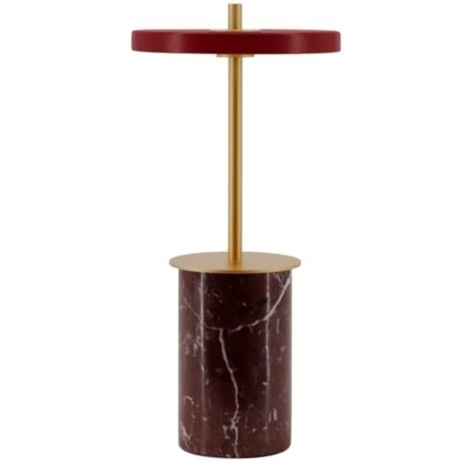 UMAGE Tischlampe Asteria Rot Stahl 12 cm 25.5 cm - LED - Lichtfarbe: Warmweiss - LED Energiesparlampen