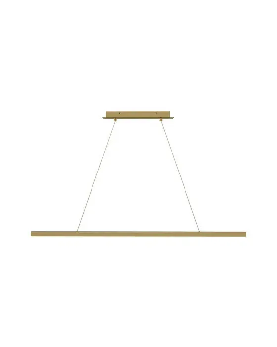 Dessau 48" Linear Suspension Natural Brass