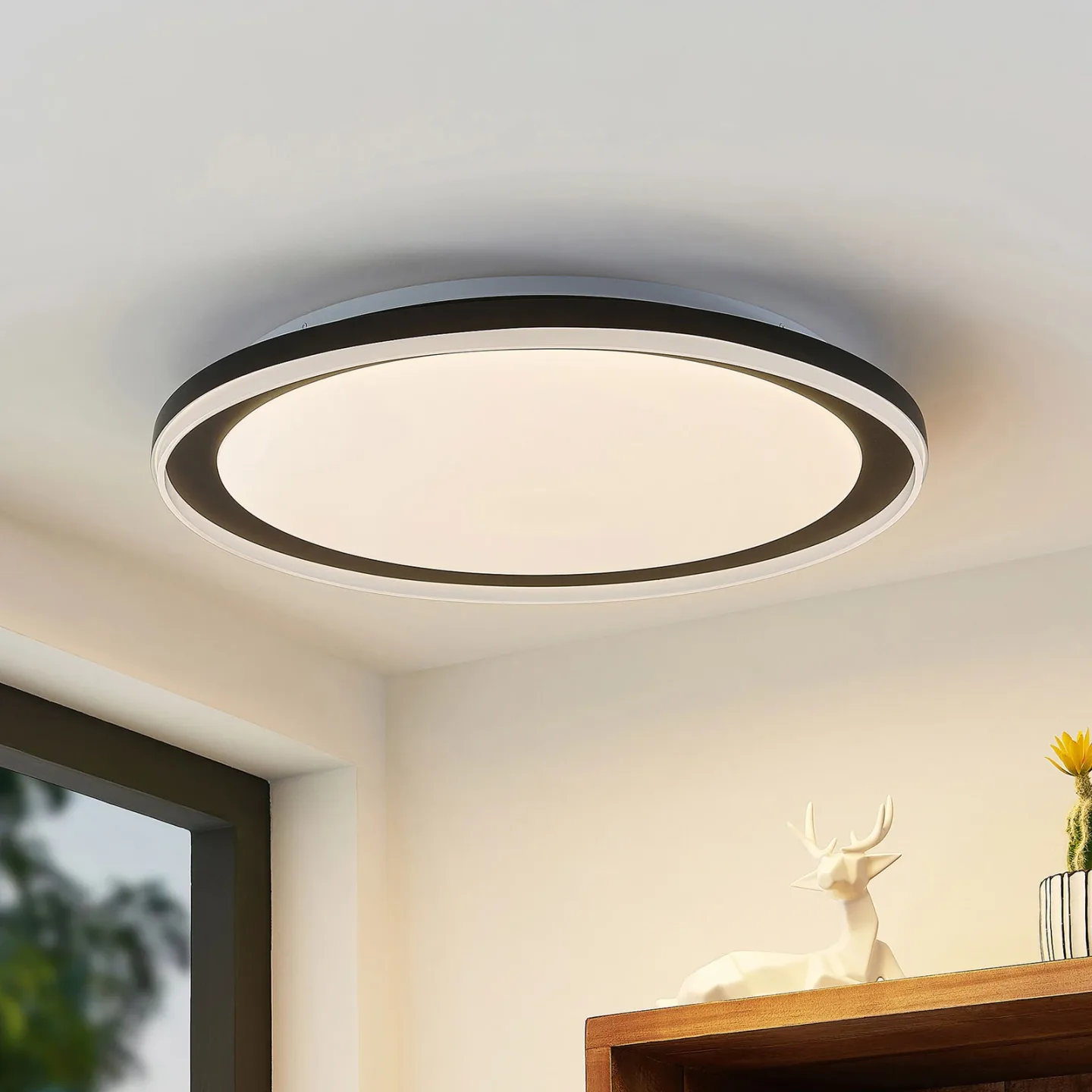 Verdan LED Deckenleuchte - Lindby - Wohnzimmer - Modern - Metall - Rund