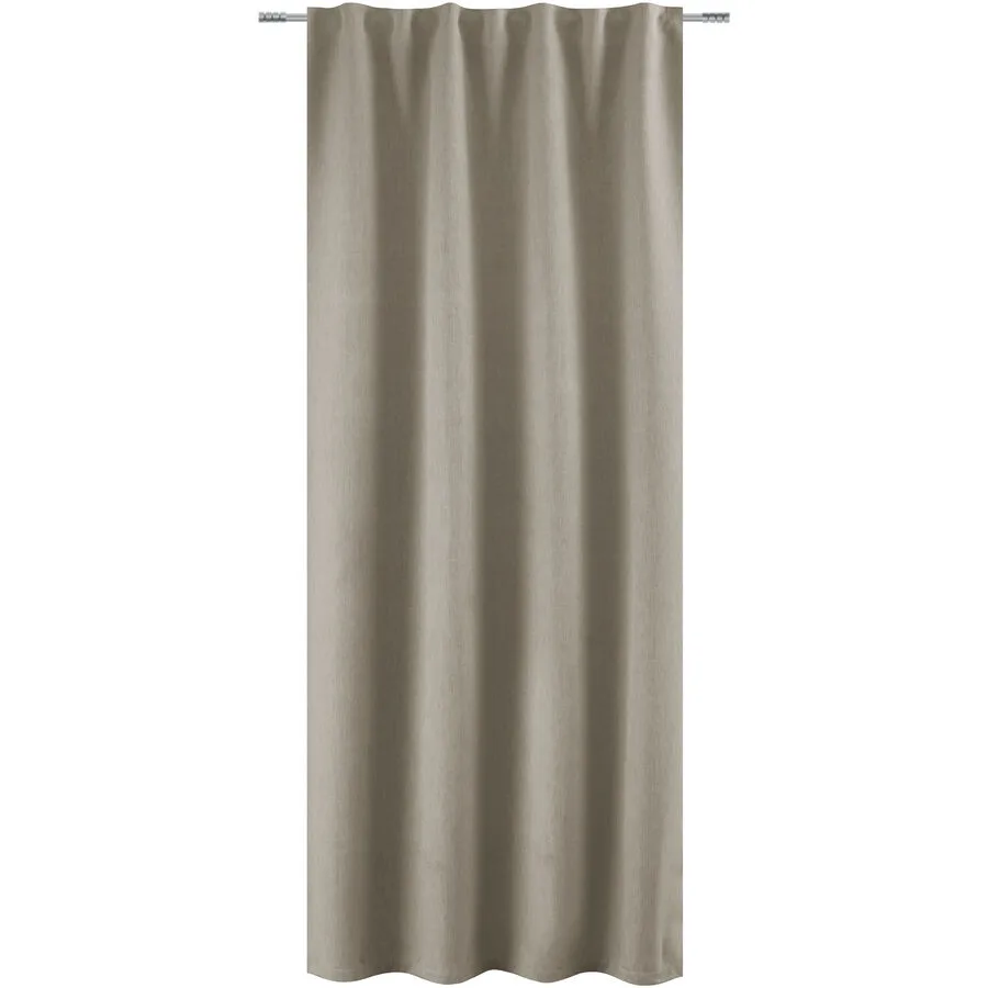 Vorhang Tina nougat 100% Polyester B 135 cm Blickdicht