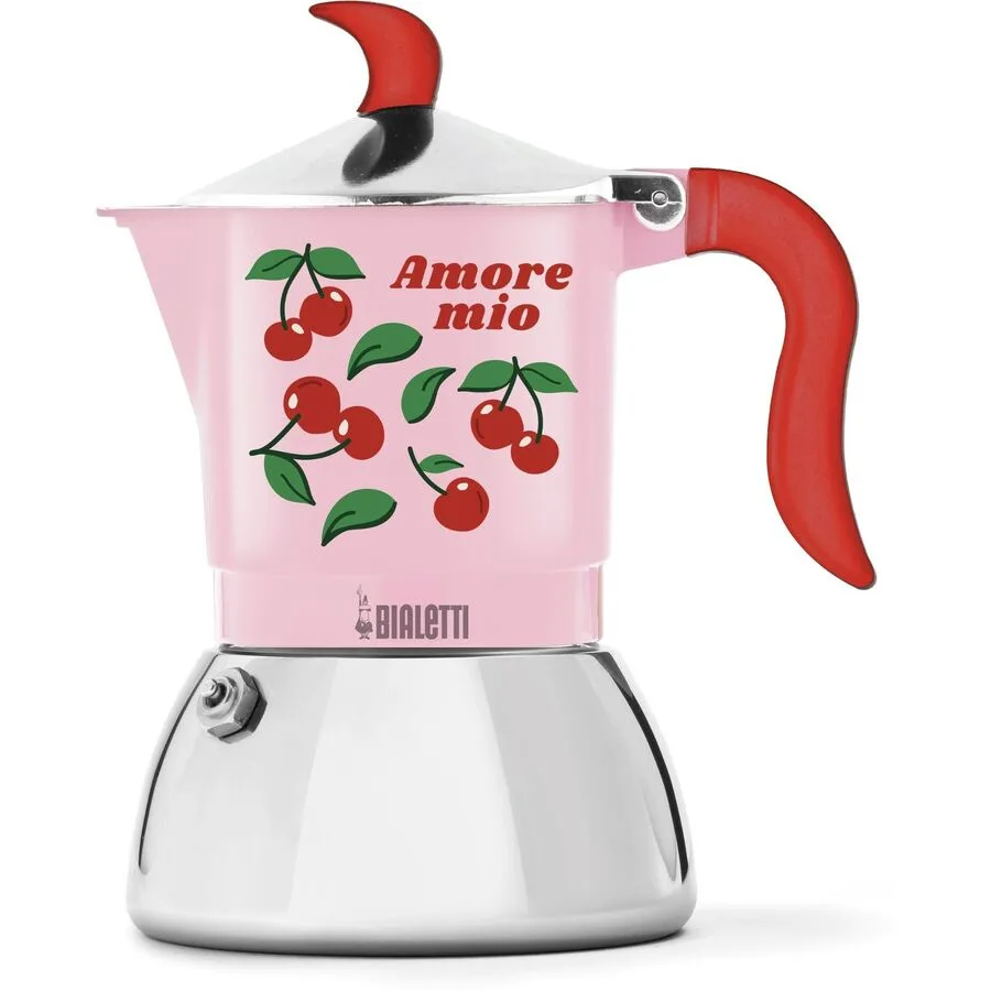 Espresso-Kocher Bialetti Rot, Grün, Grün, Rosa Aluminium/Metall B 15 cm - Farbe: Rot, Grün, Rosa