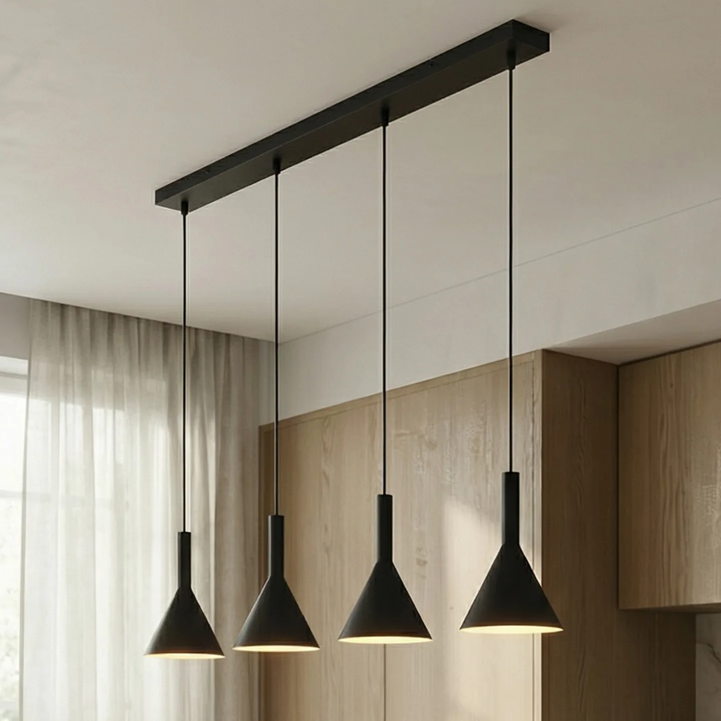 Tadej 4 Taklampa Black/White - Arcchio - Vardagsrum - Modern - Metall - Med flera ljuskällor