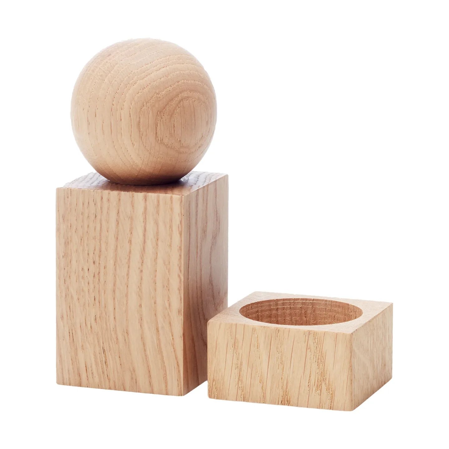 Applicata Twist Gewürzmühle und Salzschale Eiche