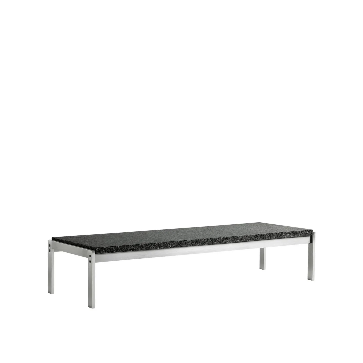 Fritz Hansen - PK62, Granit - Sidobord - Poul Kjærholm - Grå - Metall/Sten