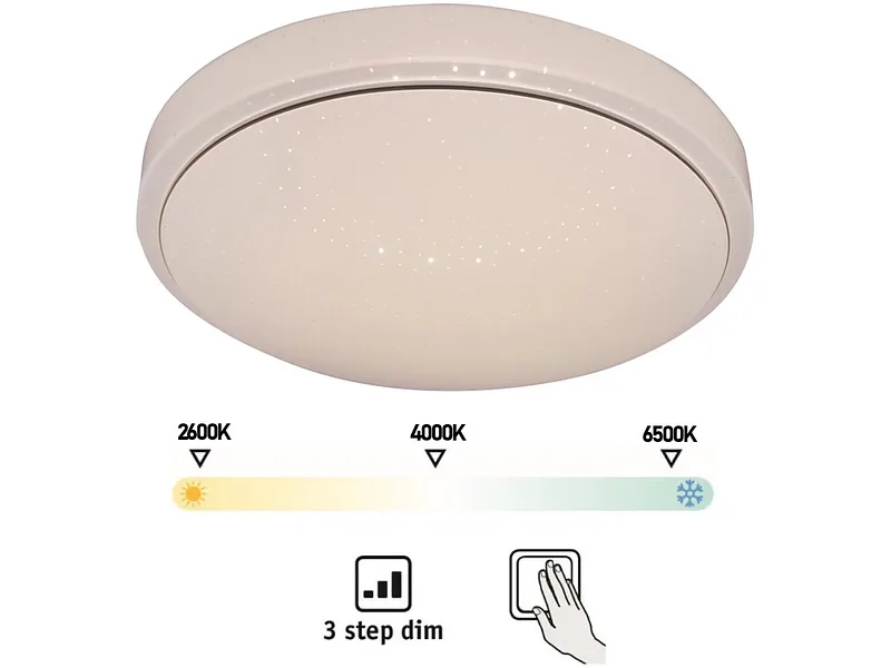 Deckenlampe LED TANY variable Intensität Ø37.5cm 32W weiss