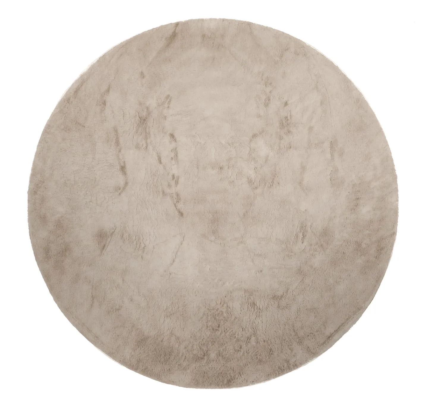 Runde tepper - Aranga Super Soft Fur (brun) (Størrelse: Ø 160 cm)